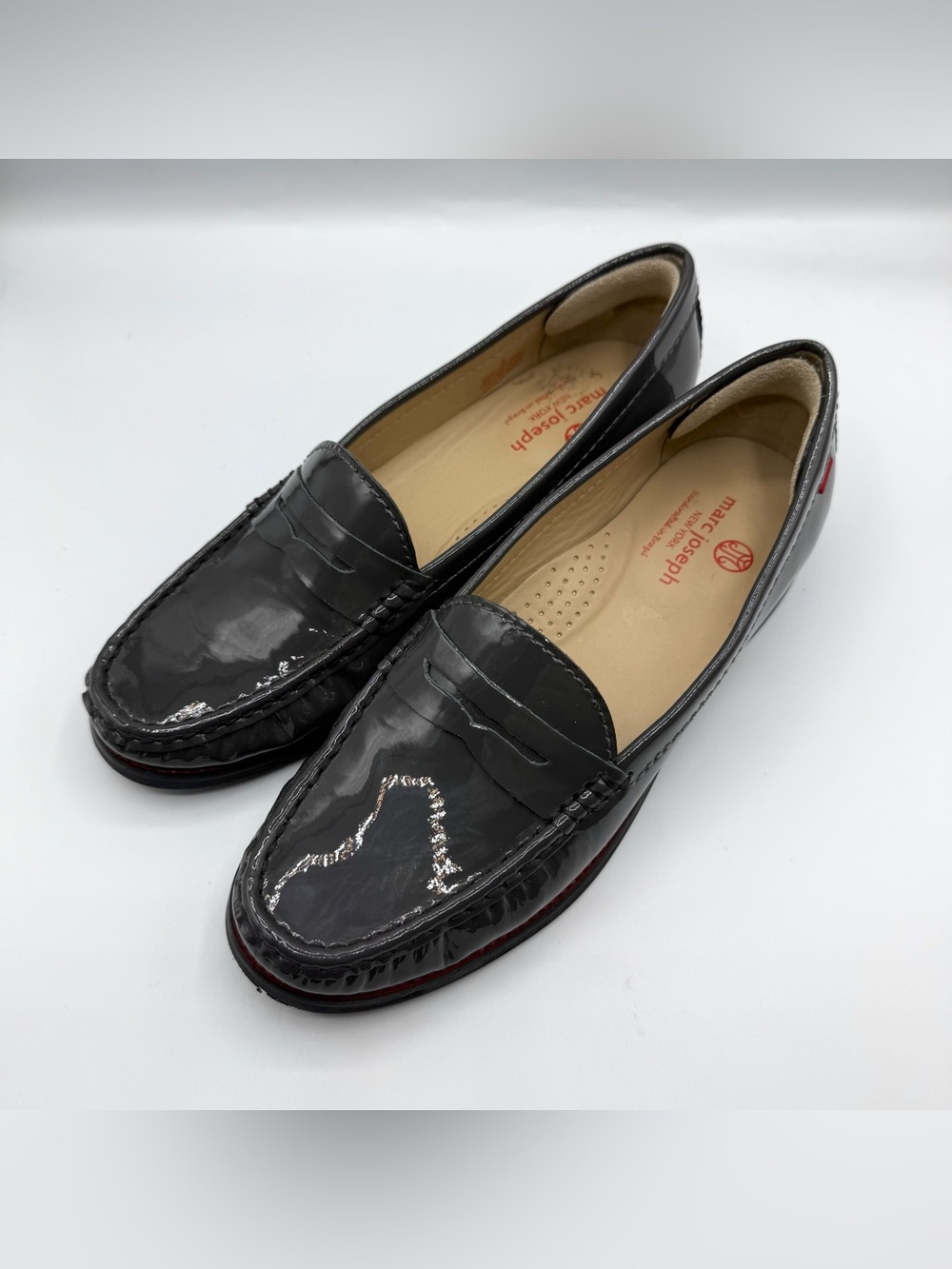 Marc Joseph New York East Village Patent Leather Penny Loafers Women’s Size 8